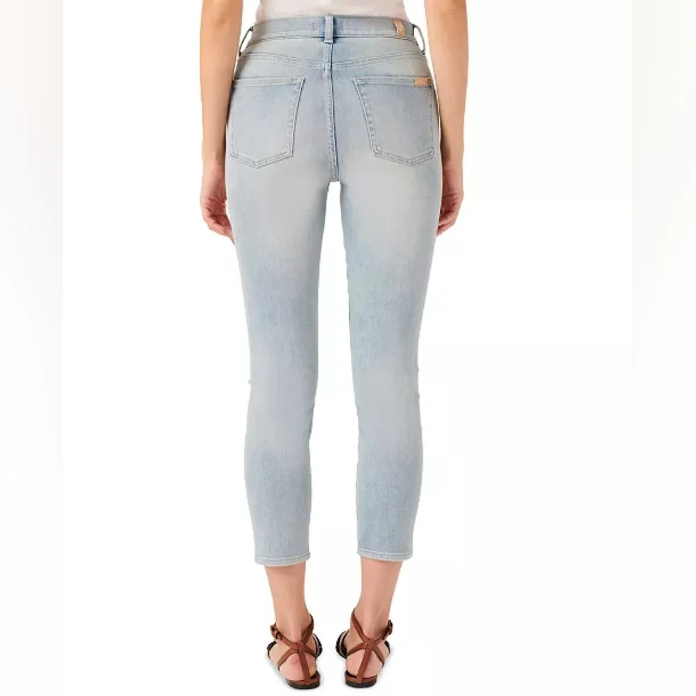 7 FOR ALL MANKIND High Waist Cropped Skinny KARMA - 29 NWOT - Picture 3 of 8